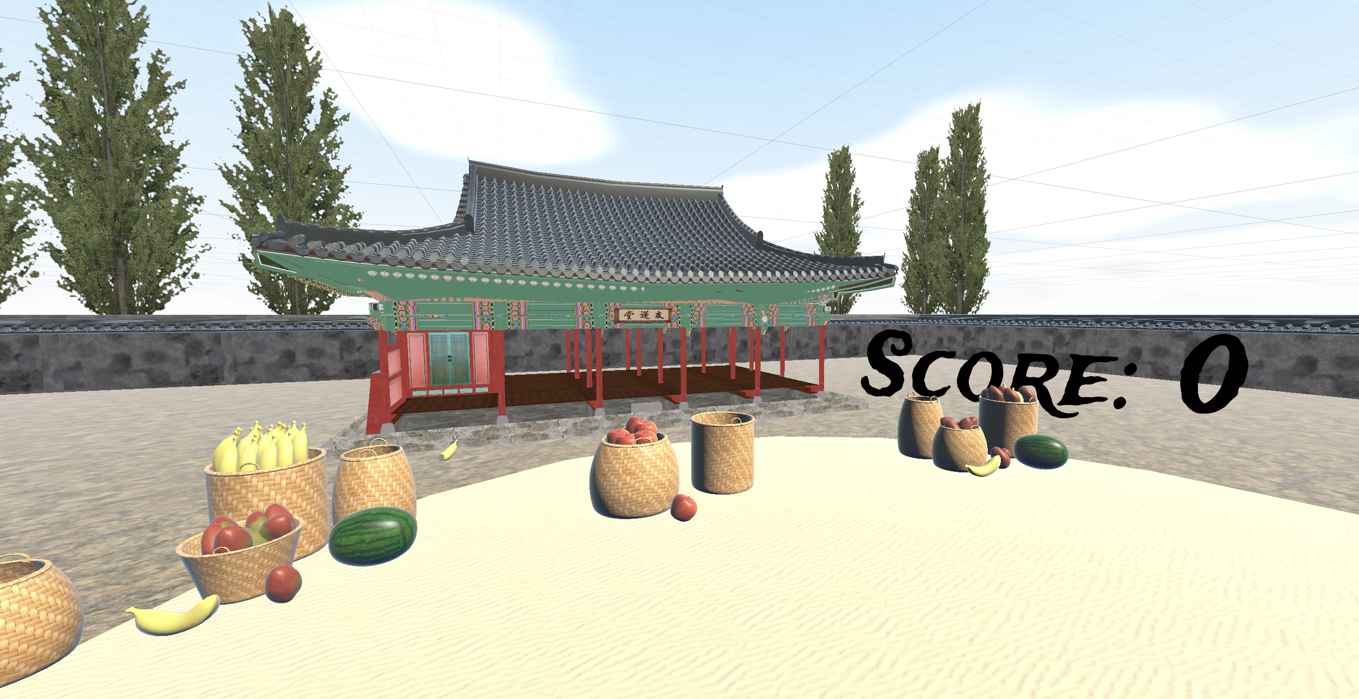 Fruit Ninja VR game environment