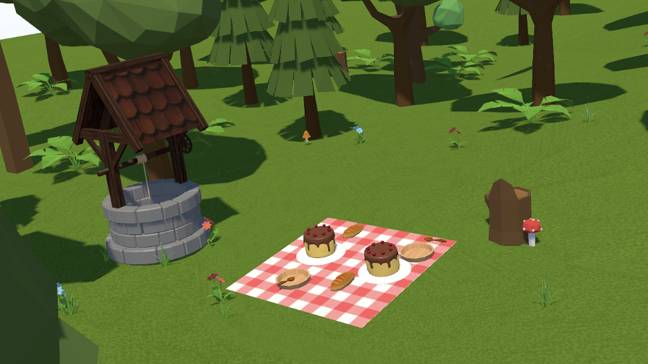 Picnic scene in Unity